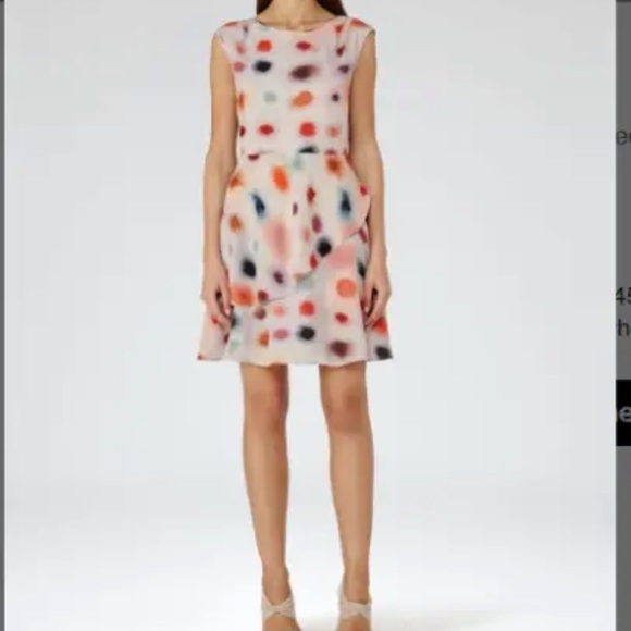 Reiss 'Lora' Blurred Dot Dress - size 4 Small - Picture 7 of 8